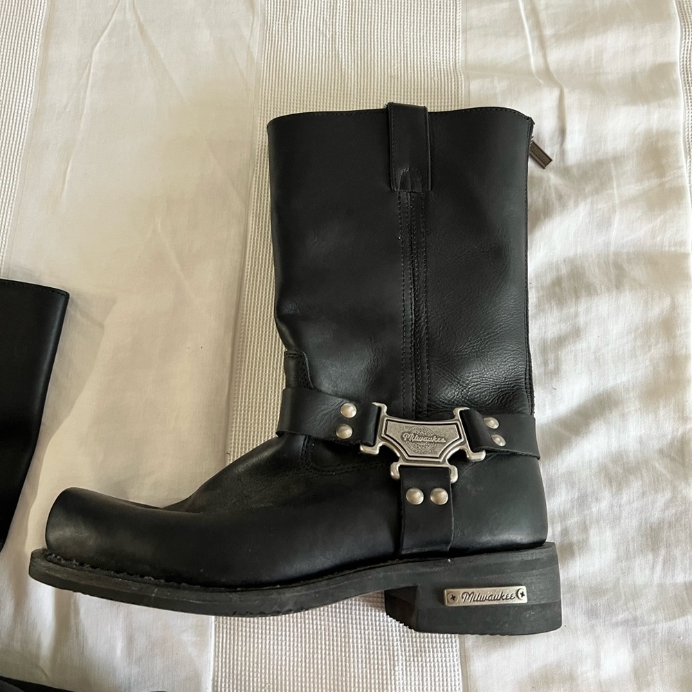 Mens Used Like New Milwaukee Biker Boots Size 11.5 - Picture 13 of 17